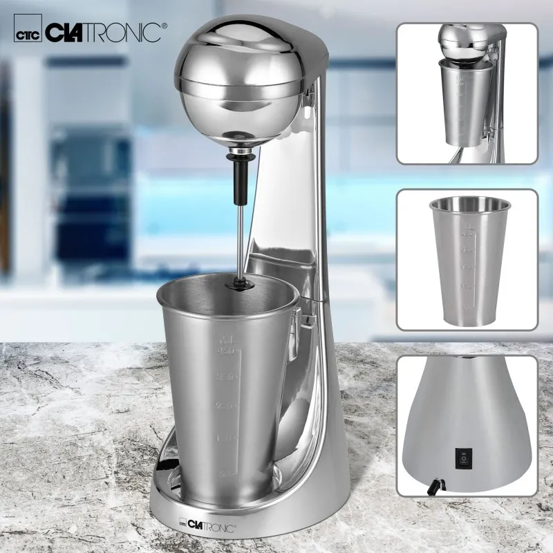 Барный миксер-пеносбиватель Clatronic BM 3472 : Идеален для приготовления коктейлей.